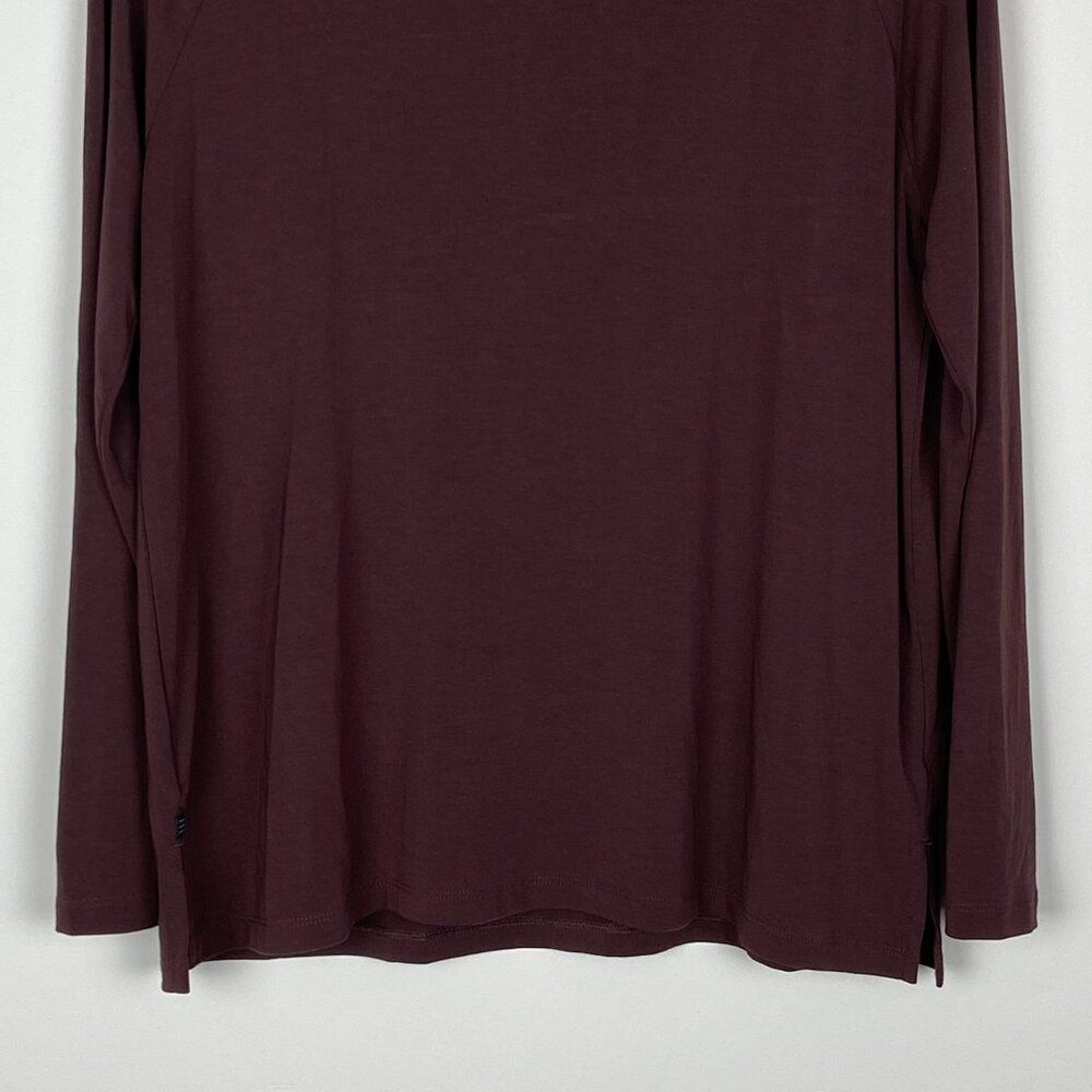 Free Fly Bamboo Shade Long Sleeve Top UPF 50 Maroon Burgundy, Women's Size XS - Picture 2 of 10